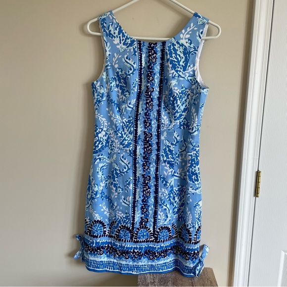 Lilly Pulitzer Mila Stretch Shift Dress - Size 2 - Turtley Awesome - Like New - Picture 9 of 10